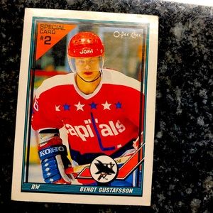 Bengt Gutaffason San Jose Sharks expansion draft insert O-Pee-Chee 91 #S2 !!